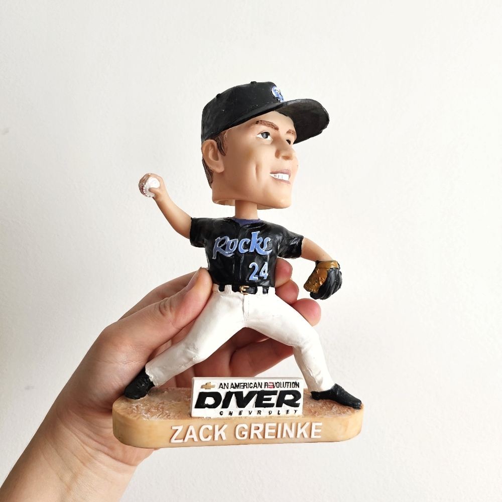 ⚾ Zack Greinke Wichita Wranglers Bobblehead – 2000s Diver Chevrolet Promo
